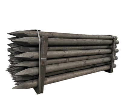 Dura² weidepaal – 300 m | Ø 10 cm | geschild