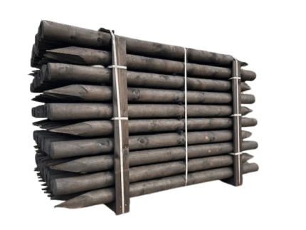 Dura² weidepaal – 2,00 m | Ø 10 cm | gefreesd