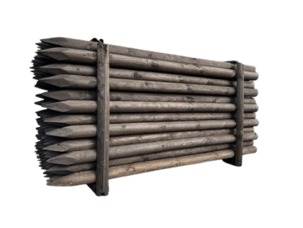 Dura² weidepaal – 2,00 m | Ø 8 cm | gefreesd